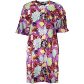 Cavalli Class Purple Cotton Dress -   -  Cavalli Class.